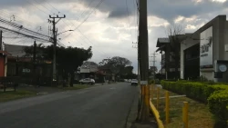 A view of a street in Flores canton