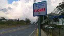 Sign showing a welcom of Flores canton in Costa Rica
