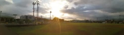 A panoramic picture of San Joaquin soccer field.
